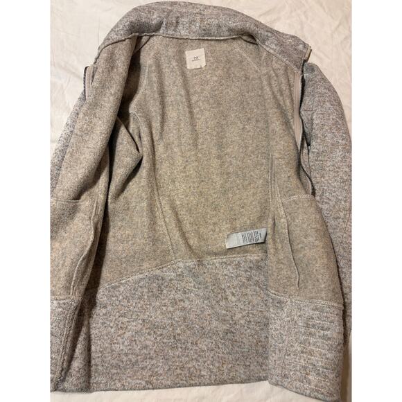 Thread & Supply Womens Medium Thick Knit Fitted Zip Up Sweater Jacket Fleece EUC - Picture 5 of 11